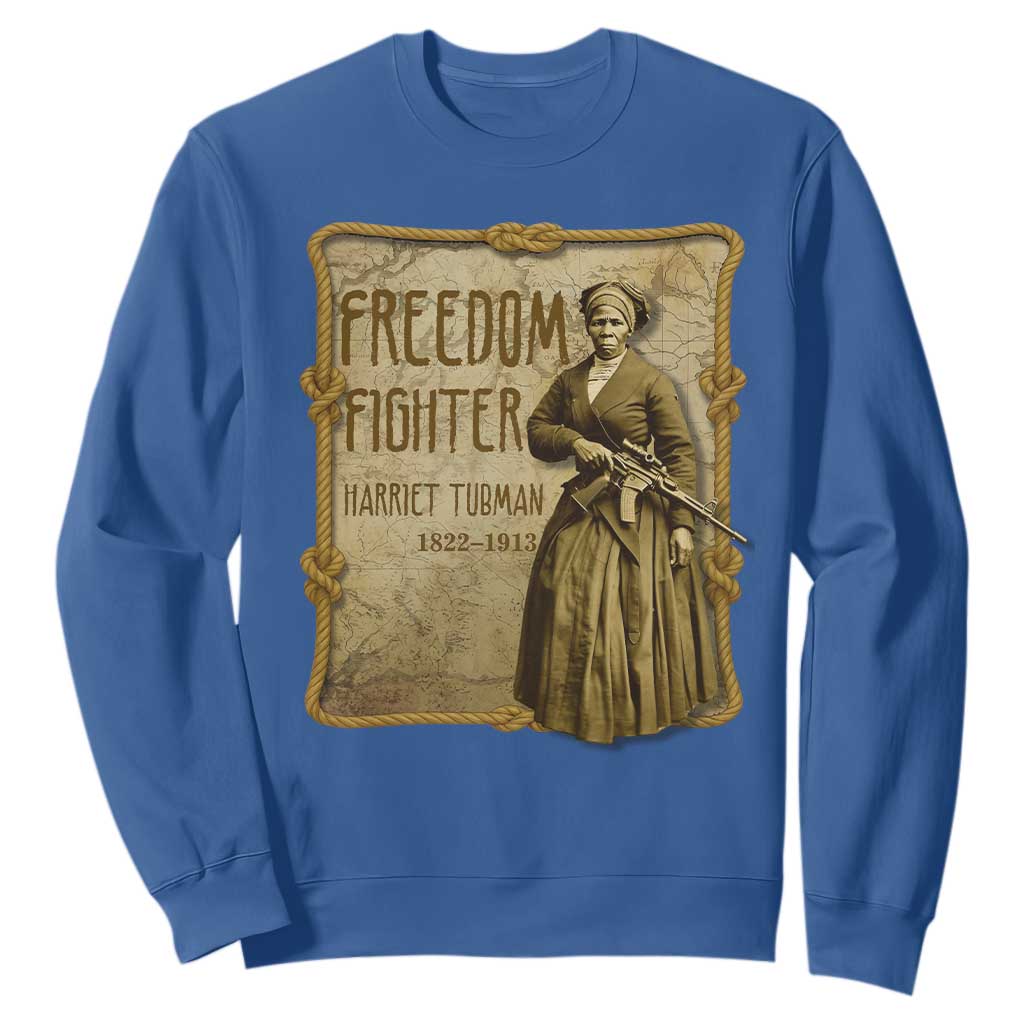 Harriet Tubman Freedom Fighter Sweatshirt Feminist History Gift