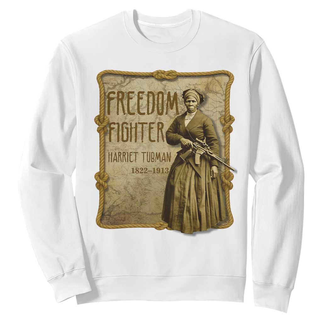 Harriet Tubman Freedom Fighter Sweatshirt Feminist History Gift