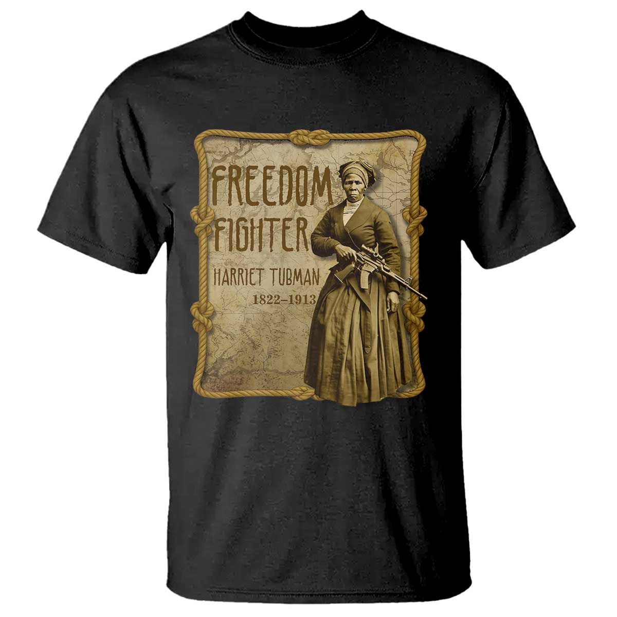 Harriet Tubman Freedom Fighter T Shirt Feminist History Gift