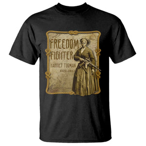 Harriet Tubman Freedom Fighter T Shirt Feminist History Gift