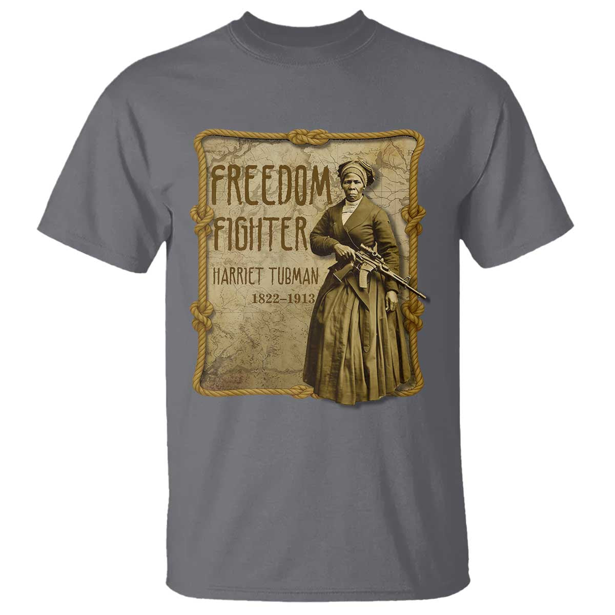 Harriet Tubman Freedom Fighter T Shirt Feminist History Gift
