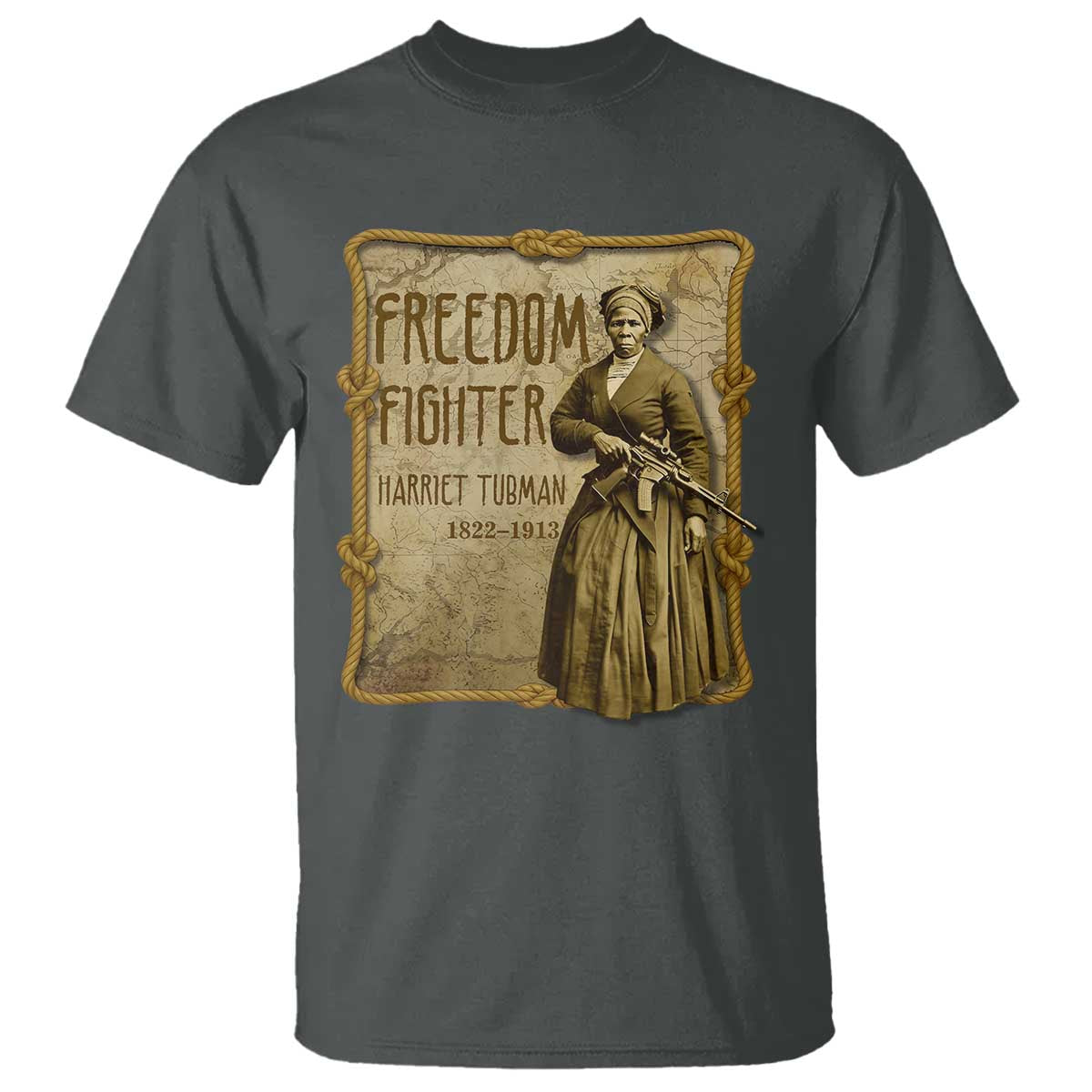 Harriet Tubman Freedom Fighter T Shirt Feminist History Gift