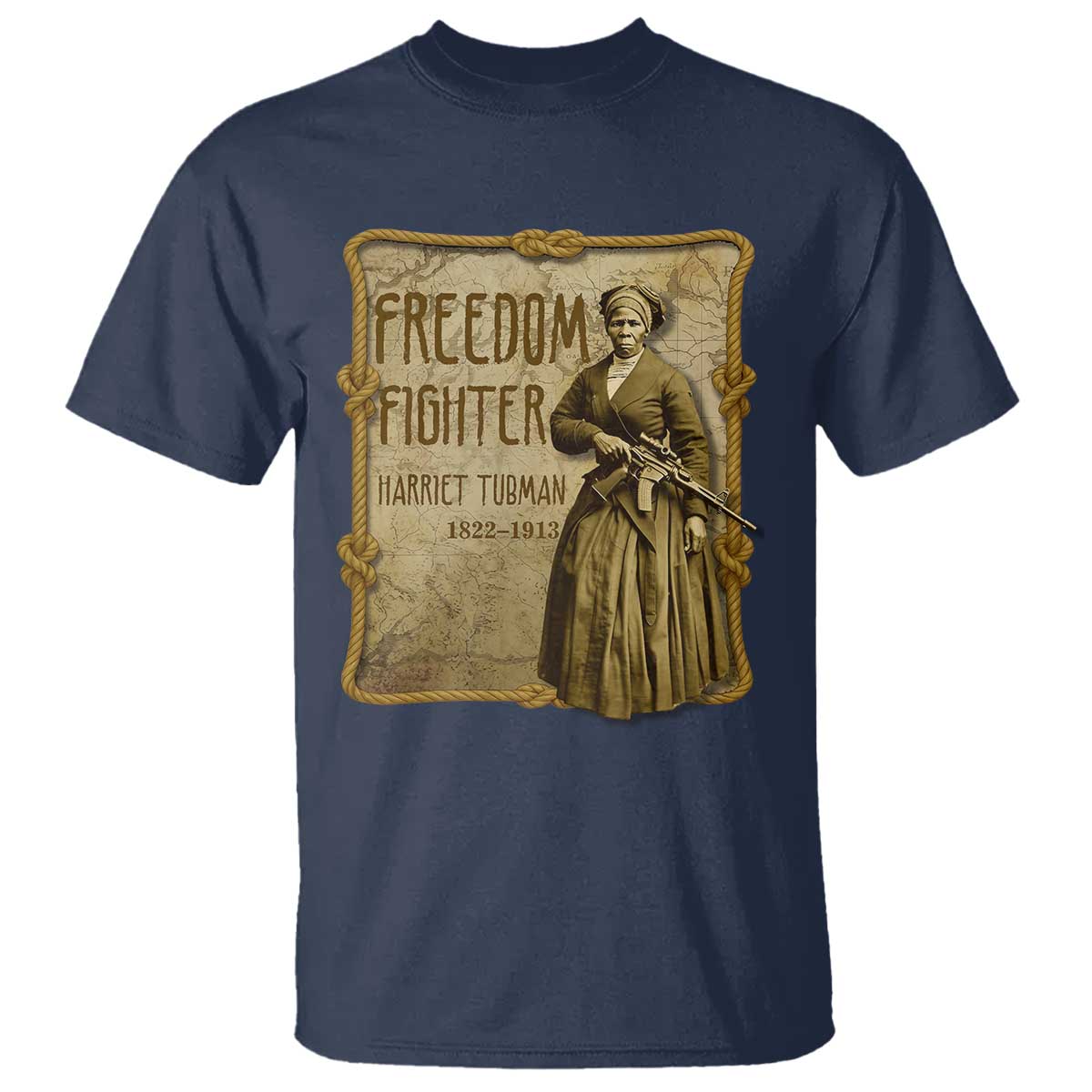 Harriet Tubman Freedom Fighter T Shirt Feminist History Gift