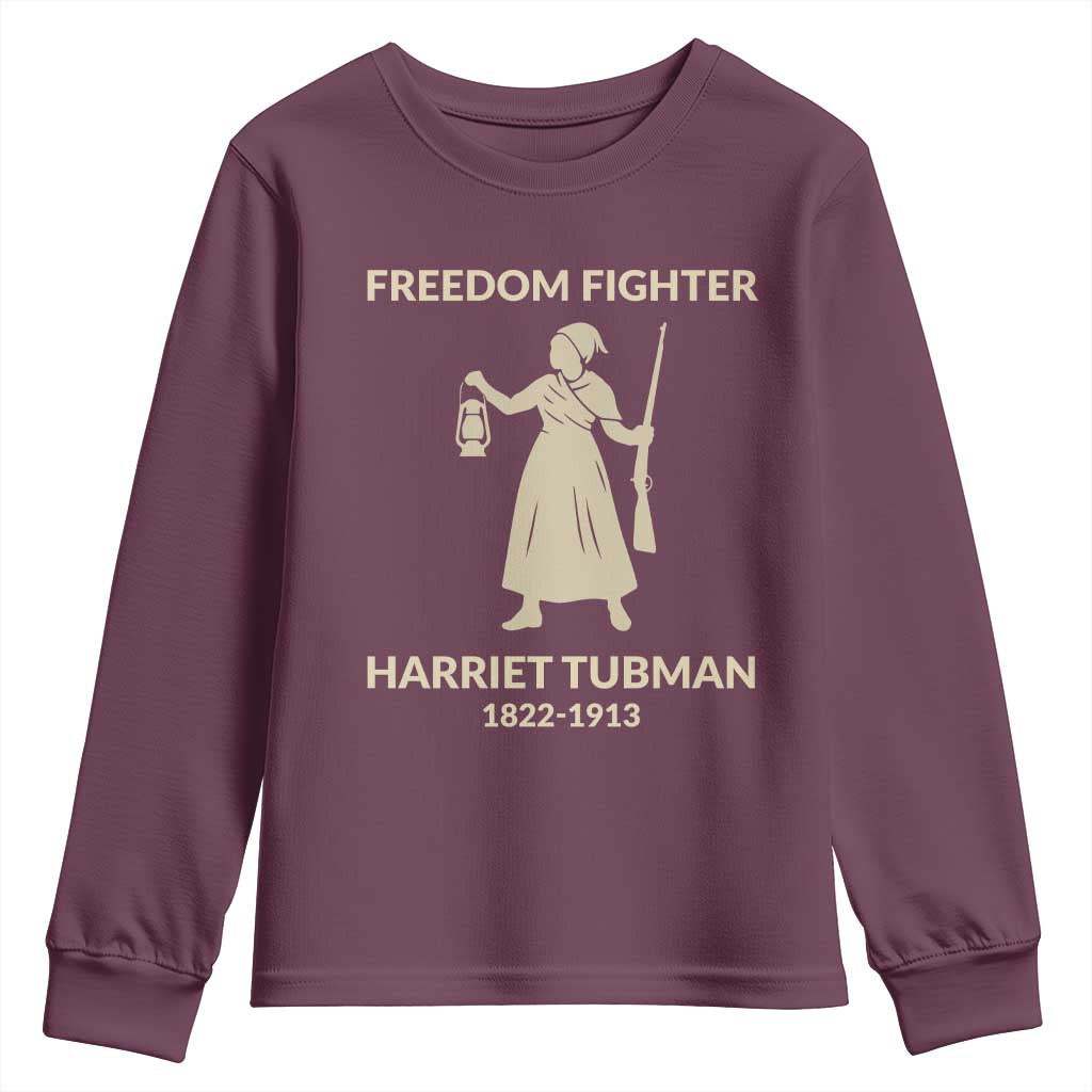 Harriet Tubman Freedom Fighter Youth Sweatshirt History Lover Gift