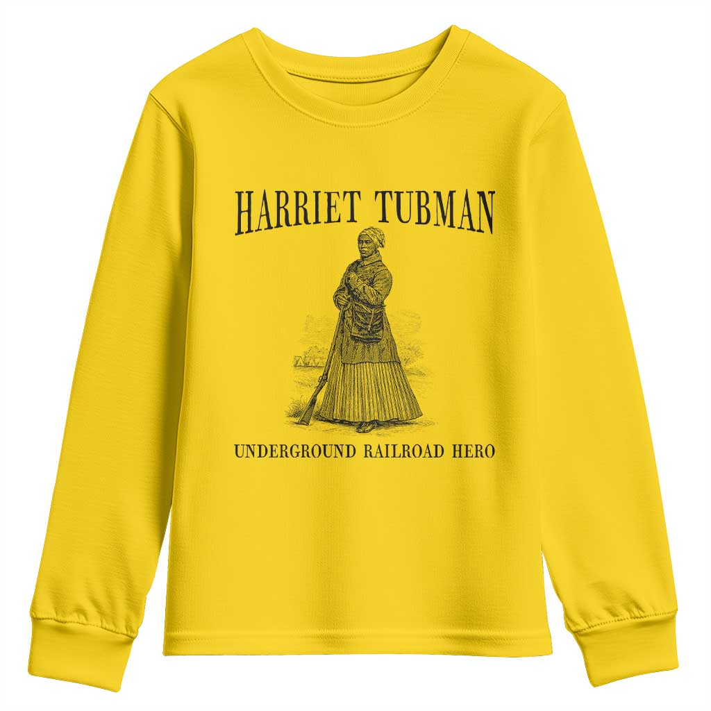 Harriet Tubman Youth Sweatshirt Underground Railroad Freedom Leader