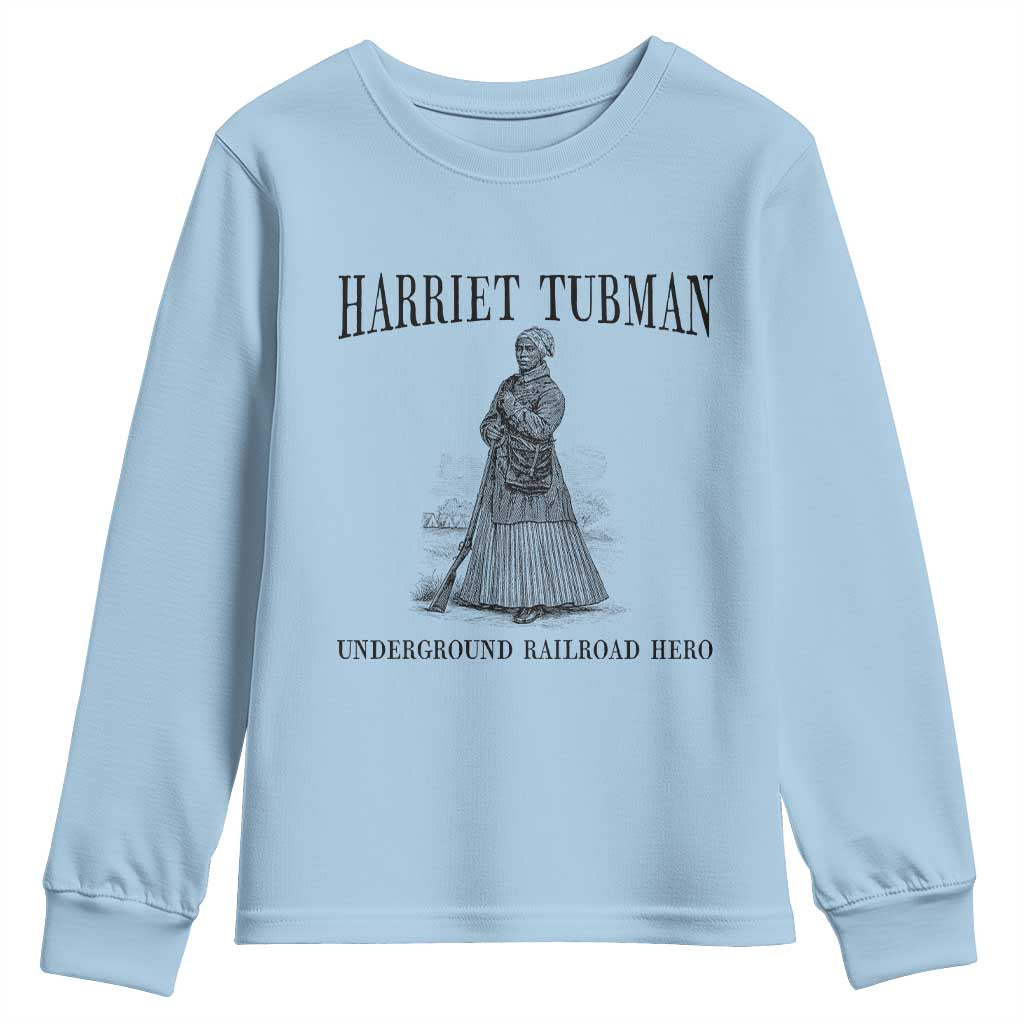 Harriet Tubman Youth Sweatshirt Underground Railroad Freedom Leader