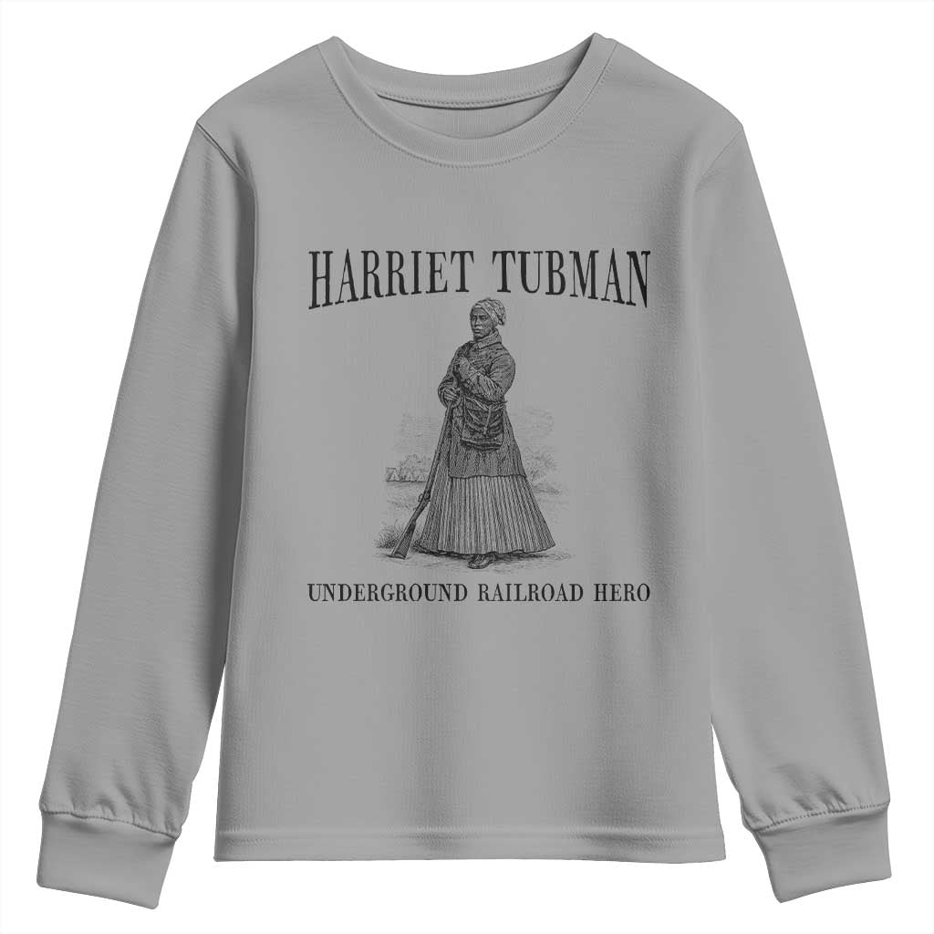 Harriet Tubman Youth Sweatshirt Underground Railroad Freedom Leader