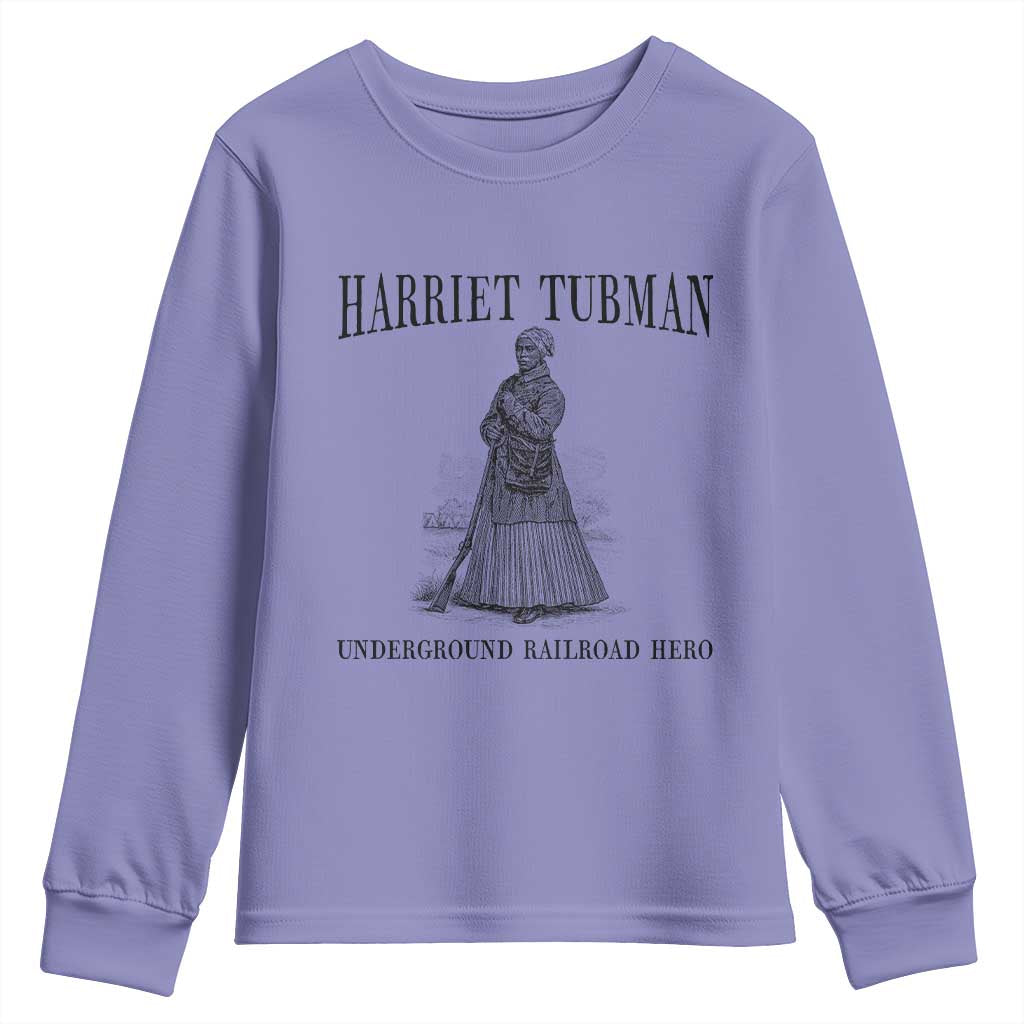 Harriet Tubman Youth Sweatshirt Underground Railroad Freedom Leader