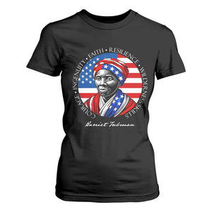 Harriet Tubman Patriotic T Shirt For Women Black History Month Gift