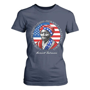 Harriet Tubman Patriotic T Shirt For Women Black History Month Gift