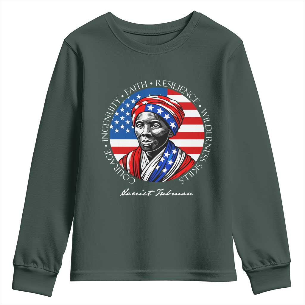 Harriet Tubman Patriotic Youth Sweatshirt Black History Month Gift