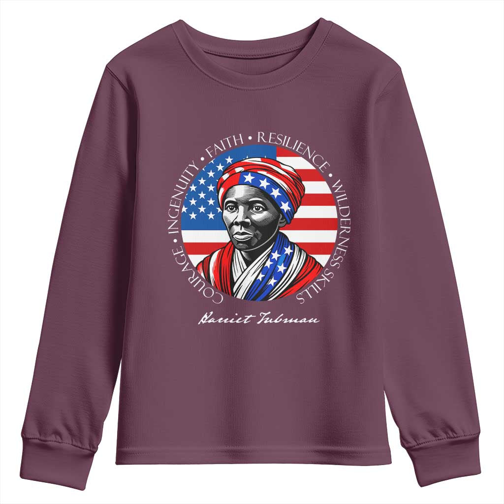 Harriet Tubman Patriotic Youth Sweatshirt Black History Month Gift