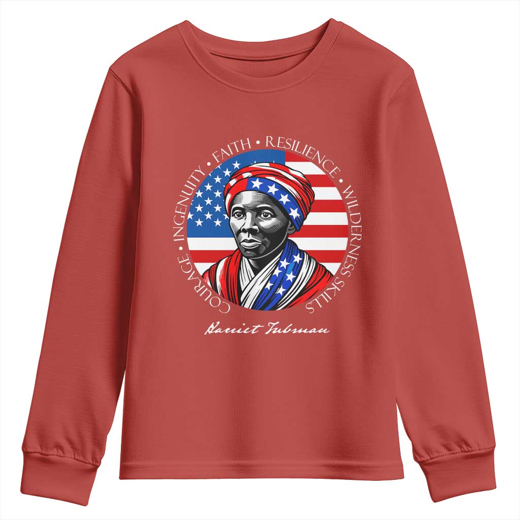Harriet Tubman Patriotic Youth Sweatshirt Black History Month Gift