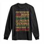 Harriet Tubman Powerful Quote Long Sleeve Shirt Strong Black Women Pride