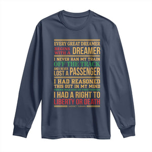 Harriet Tubman Powerful Quote Long Sleeve Shirt Strong Black Women Pride