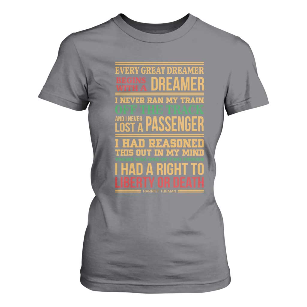 Harriet Tubman Powerful Quote T Shirt For Women Strong Black Women Pride