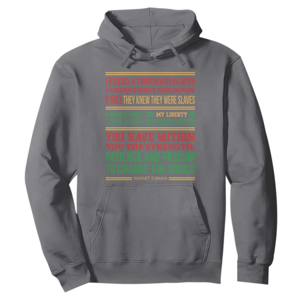Harriet Tubman Powerful Quote Hoodie Female Empowerment History Gift