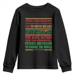 Harriet Tubman Powerful Quote Youth Sweatshirt Female Empowerment History Gift
