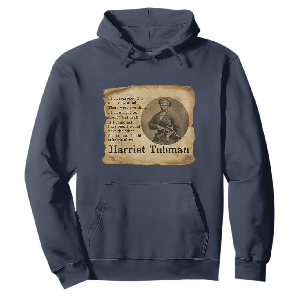 Harriet Tubman Quote Hoodie Liberty Or Death Empowerment Gift
