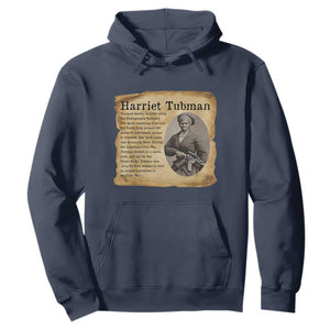 Vintage Harriet Tubman Poster Hoodie Female Empowerment History Gift