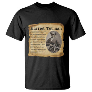 Vintage Harriet Tubman Poster T Shirt Female Empowerment History Gift