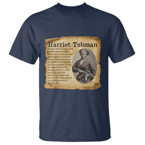 Vintage Harriet Tubman Poster T Shirt Female Empowerment History Gift