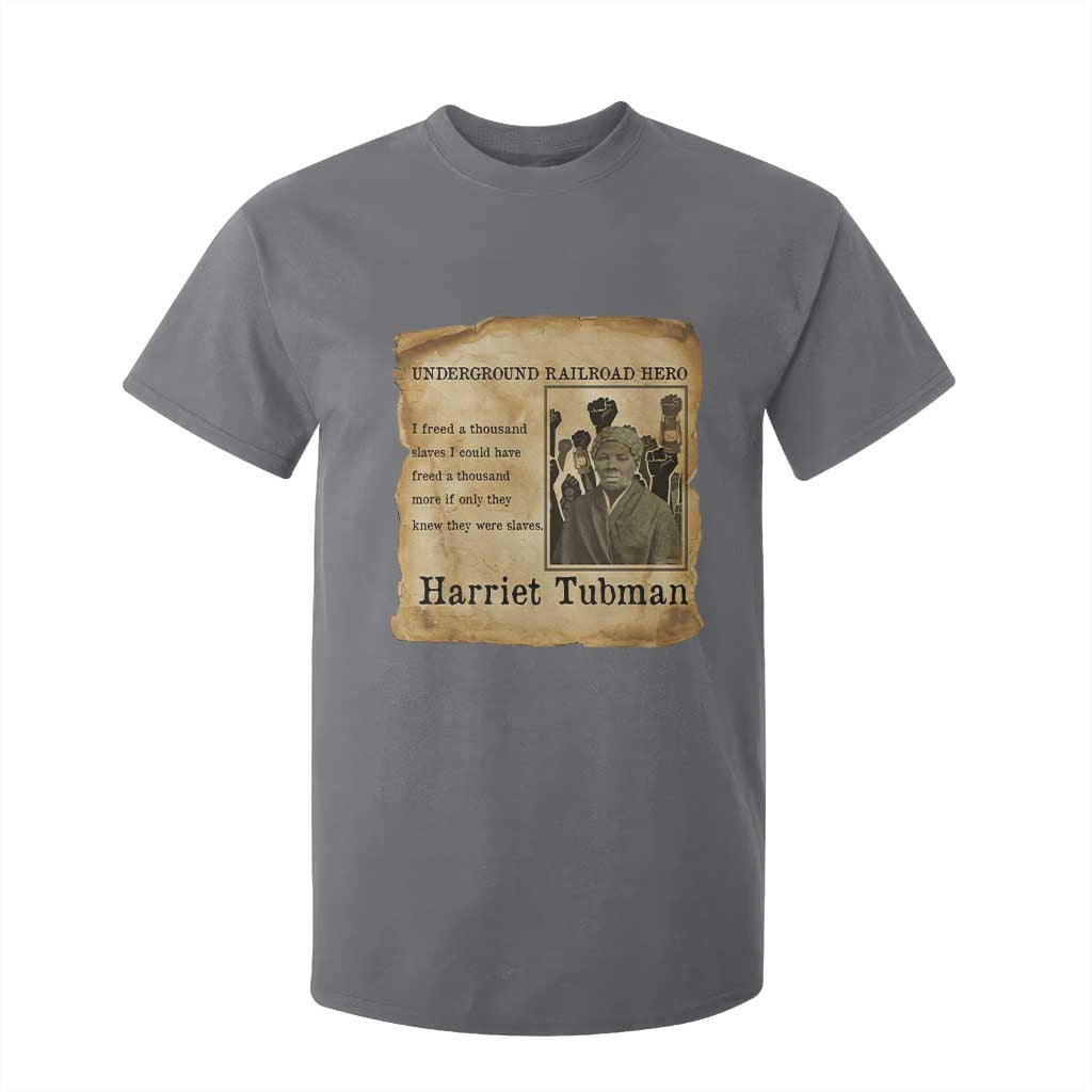 Harriet Tubman Quote T Shirt For Kid I Freed A Thousand People Vintage Poster