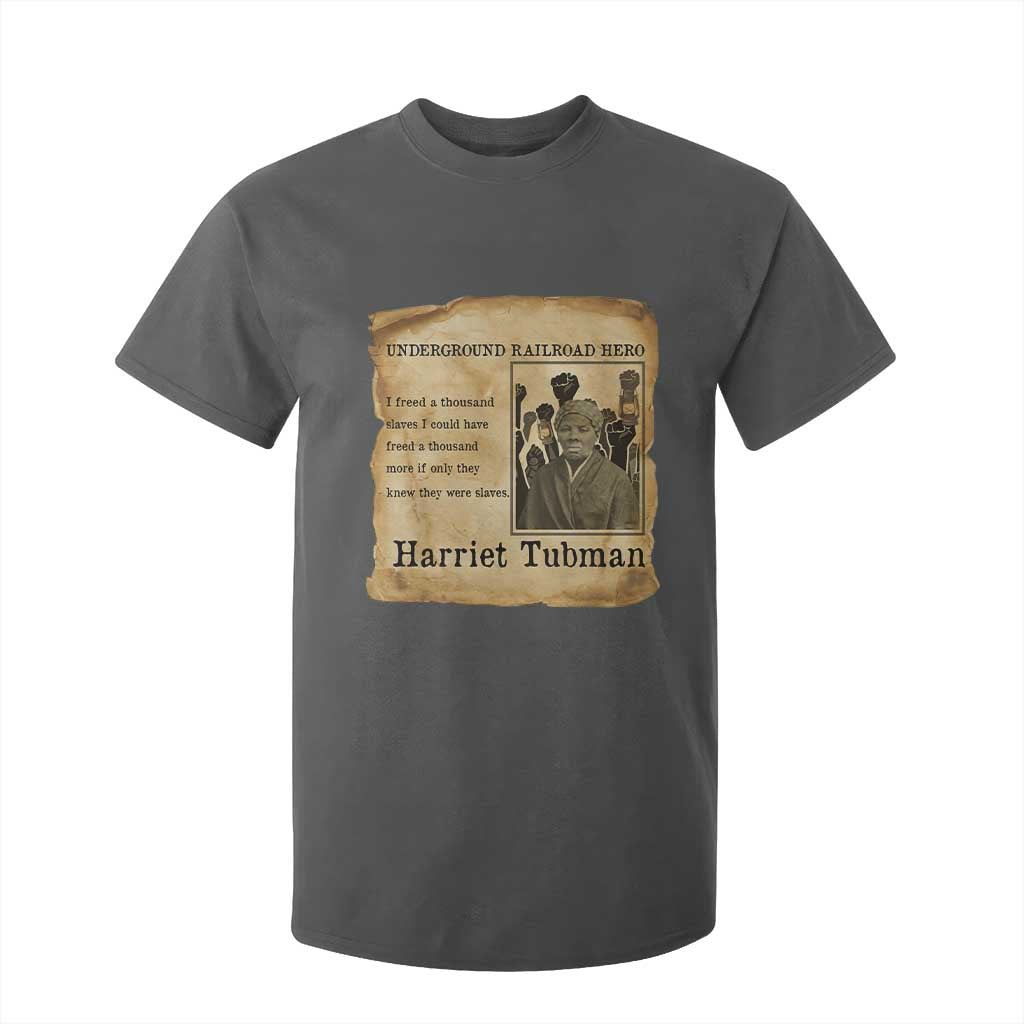Harriet Tubman Quote T Shirt For Kid I Freed A Thousand People Vintage Poster