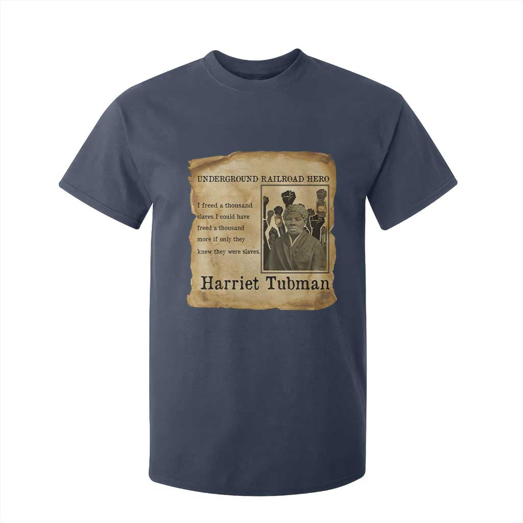 Harriet Tubman Quote T Shirt For Kid I Freed A Thousand People Vintage Poster