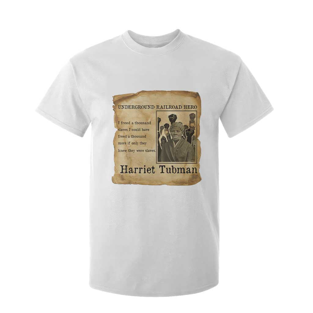Harriet Tubman Quote T Shirt For Kid I Freed A Thousand People Vintage Poster