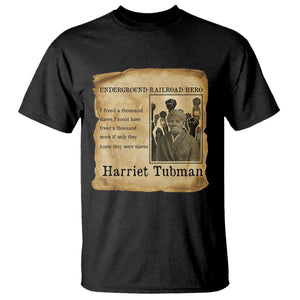 Harriet Tubman Quote T Shirt I Freed A Thousand People Vintage Poster