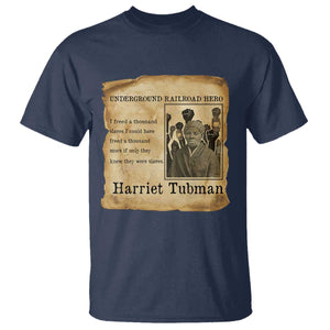 Harriet Tubman Quote T Shirt I Freed A Thousand People Vintage Poster