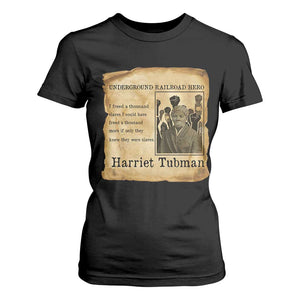 Harriet Tubman Quote T Shirt For Women I Freed A Thousand People Vintage Poster