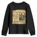 Harriet Tubman Quote Youth Sweatshirt I Freed A Thousand People Vintage Poster