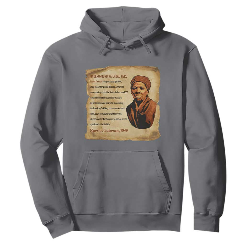 Harriet Tubman Hoodie Black American Hero Underground Railroad