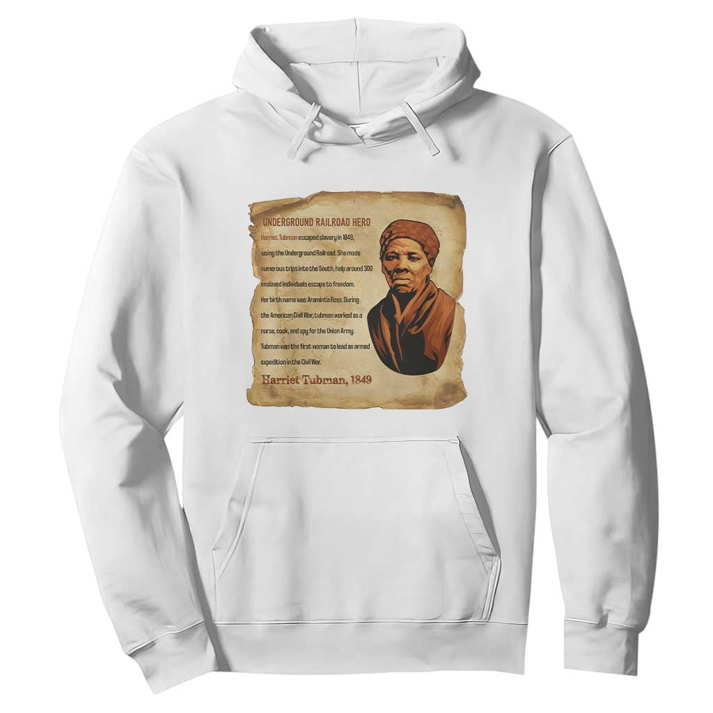 Harriet Tubman Hoodie Black American Hero Underground Railroad