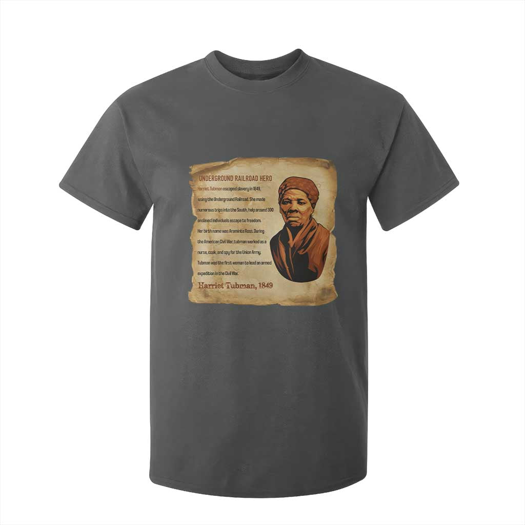 Harriet Tubman T Shirt For Kid Black American Hero Underground Railroad