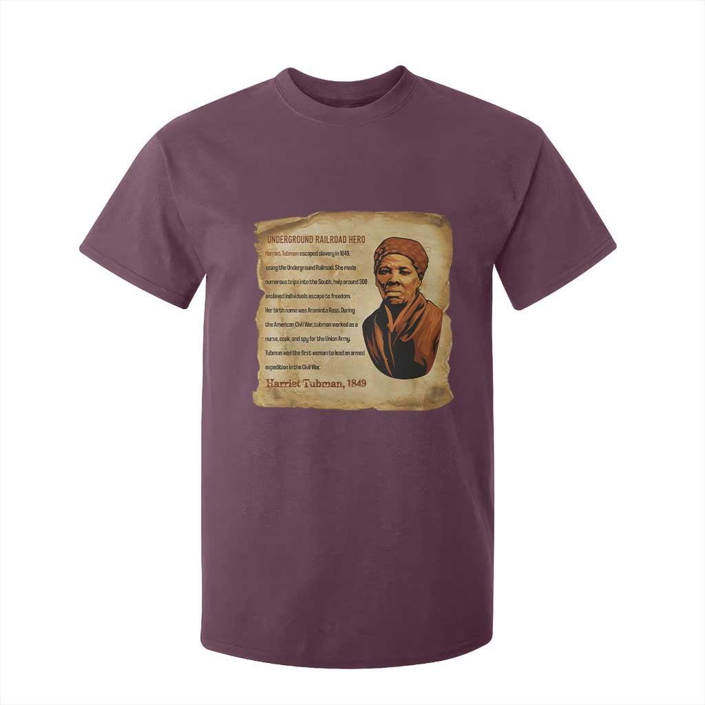 Harriet Tubman T Shirt For Kid Black American Hero Underground Railroad
