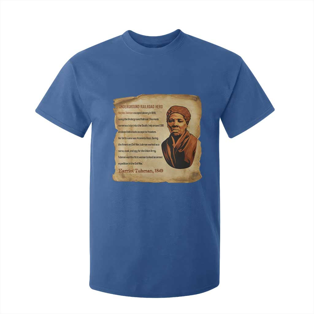 Harriet Tubman T Shirt For Kid Black American Hero Underground Railroad