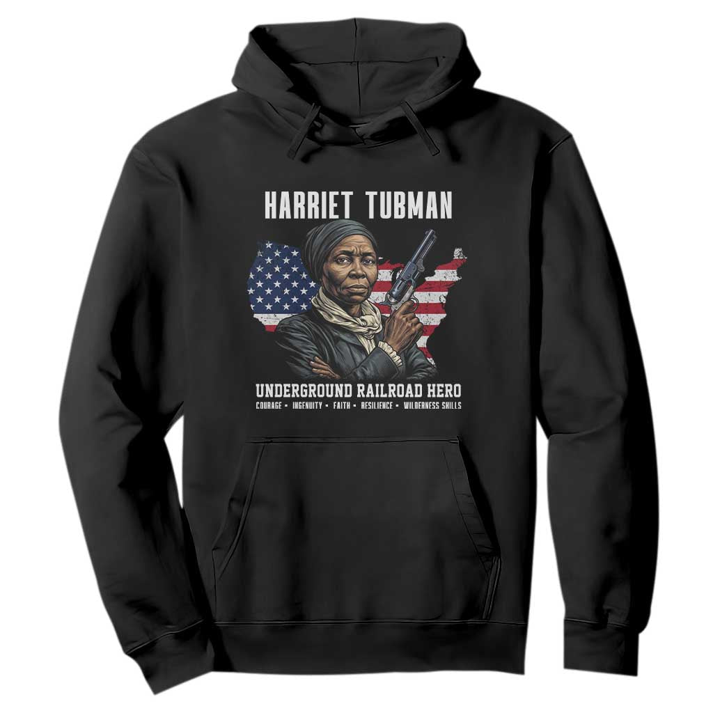Harriet Tubman Patriotic Hoodie Female Empowerment History Gift