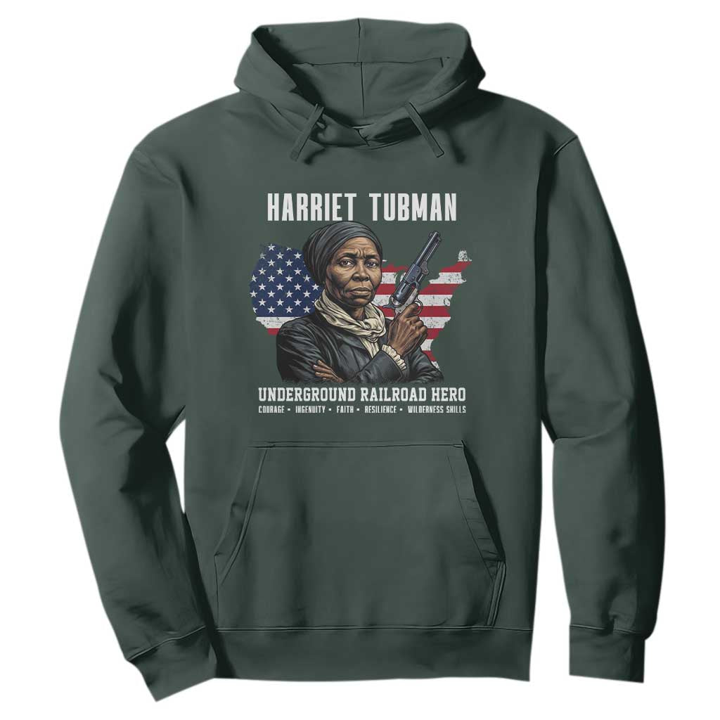Harriet Tubman Patriotic Hoodie Female Empowerment History Gift
