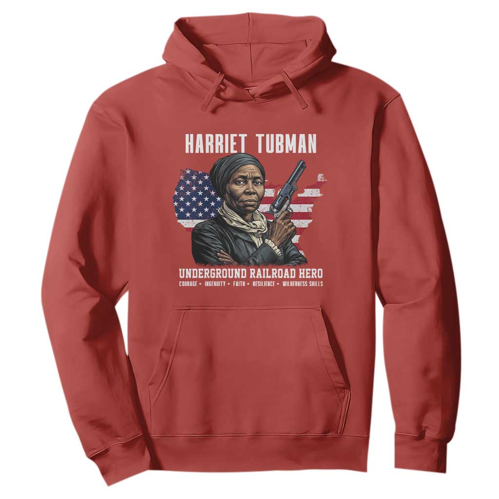 Harriet Tubman Patriotic Hoodie Female Empowerment History Gift