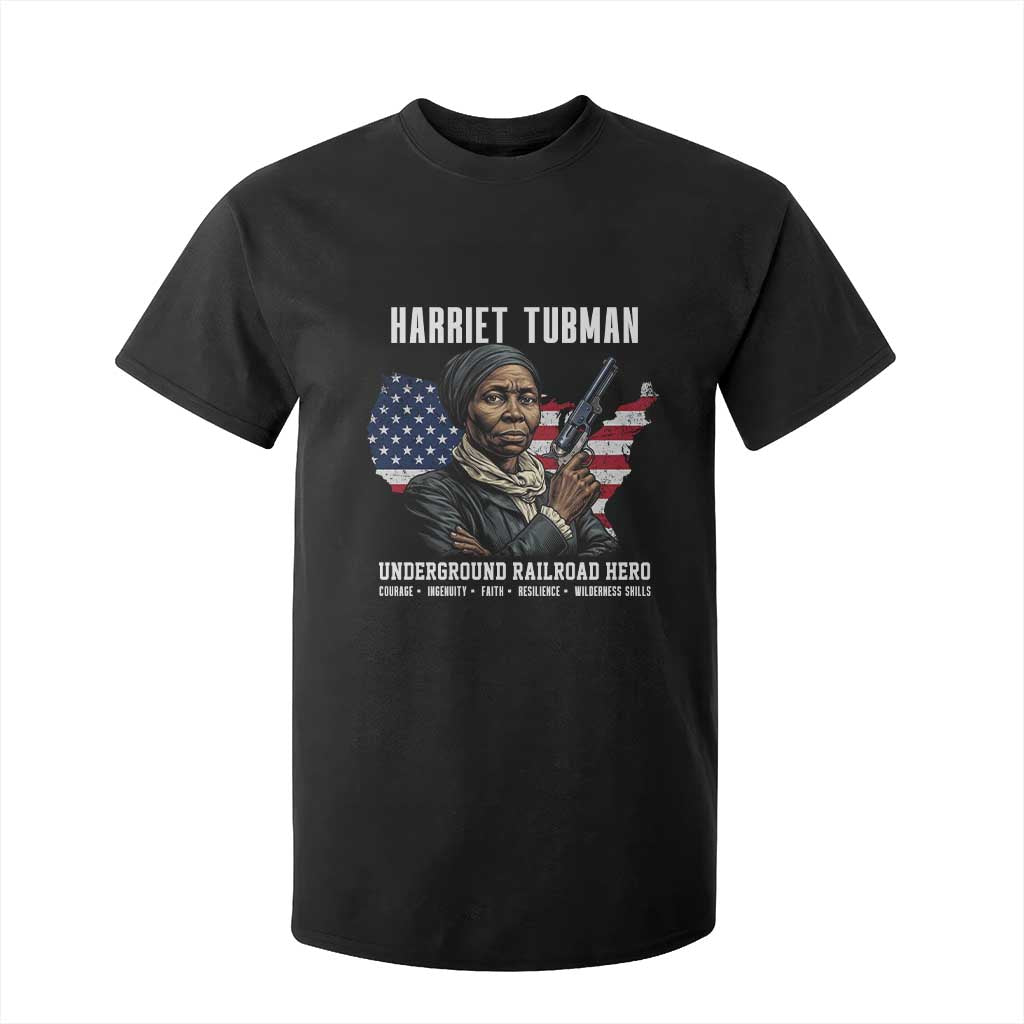 Harriet Tubman Patriotic T Shirt For Kid Female Empowerment History Gift