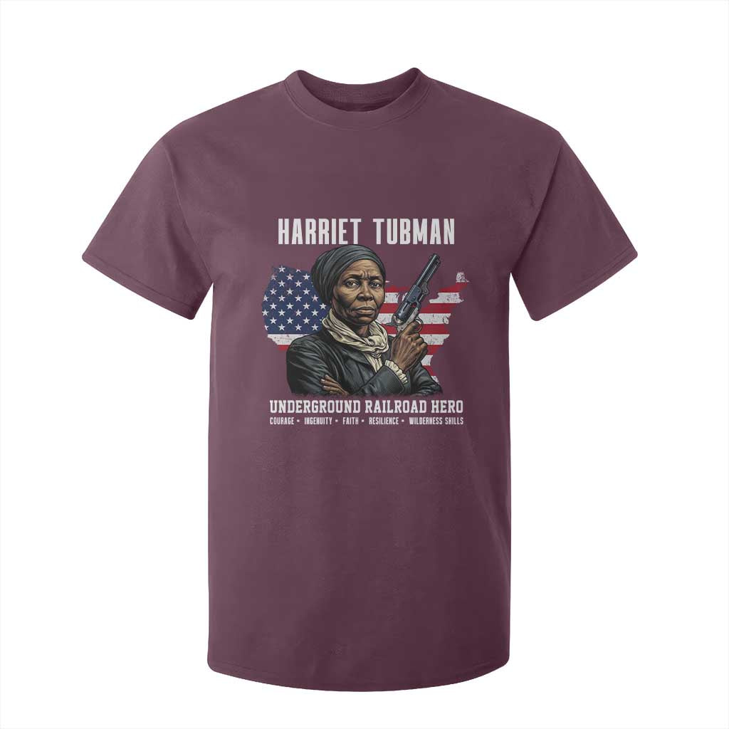 Harriet Tubman Patriotic T Shirt For Kid Female Empowerment History Gift