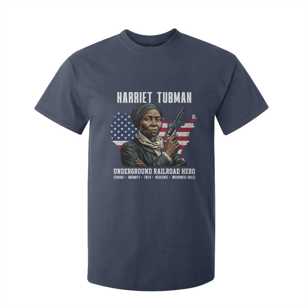 Harriet Tubman Patriotic T Shirt For Kid Female Empowerment History Gift