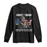 Harriet Tubman Patriotic Long Sleeve Shirt Female Empowerment History Gift