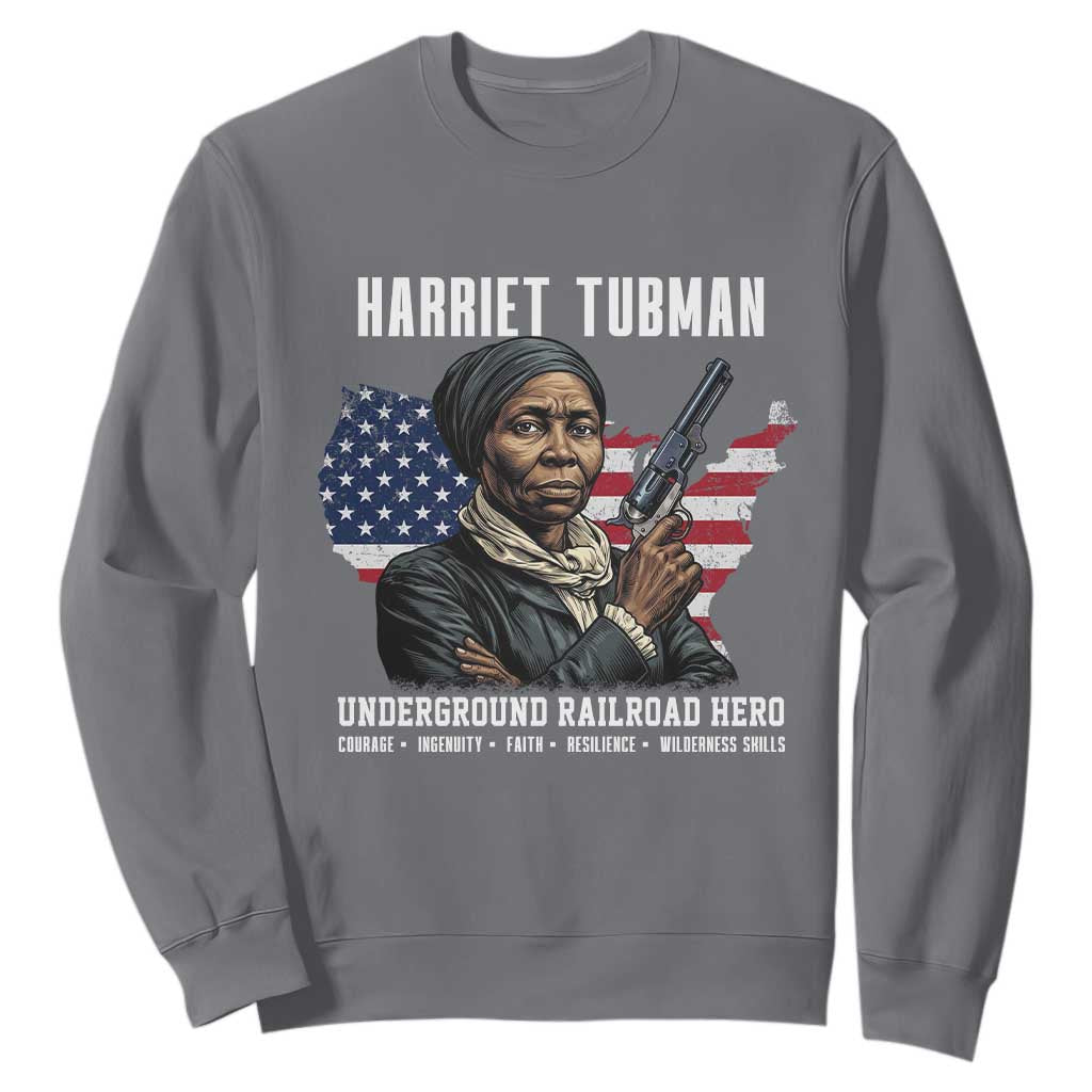 Harriet Tubman Patriotic Sweatshirt Female Empowerment History Gift