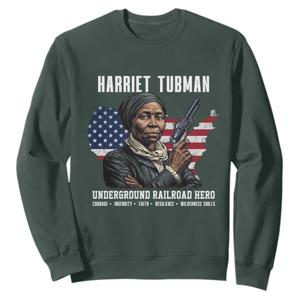 Harriet Tubman Patriotic Sweatshirt Female Empowerment History Gift