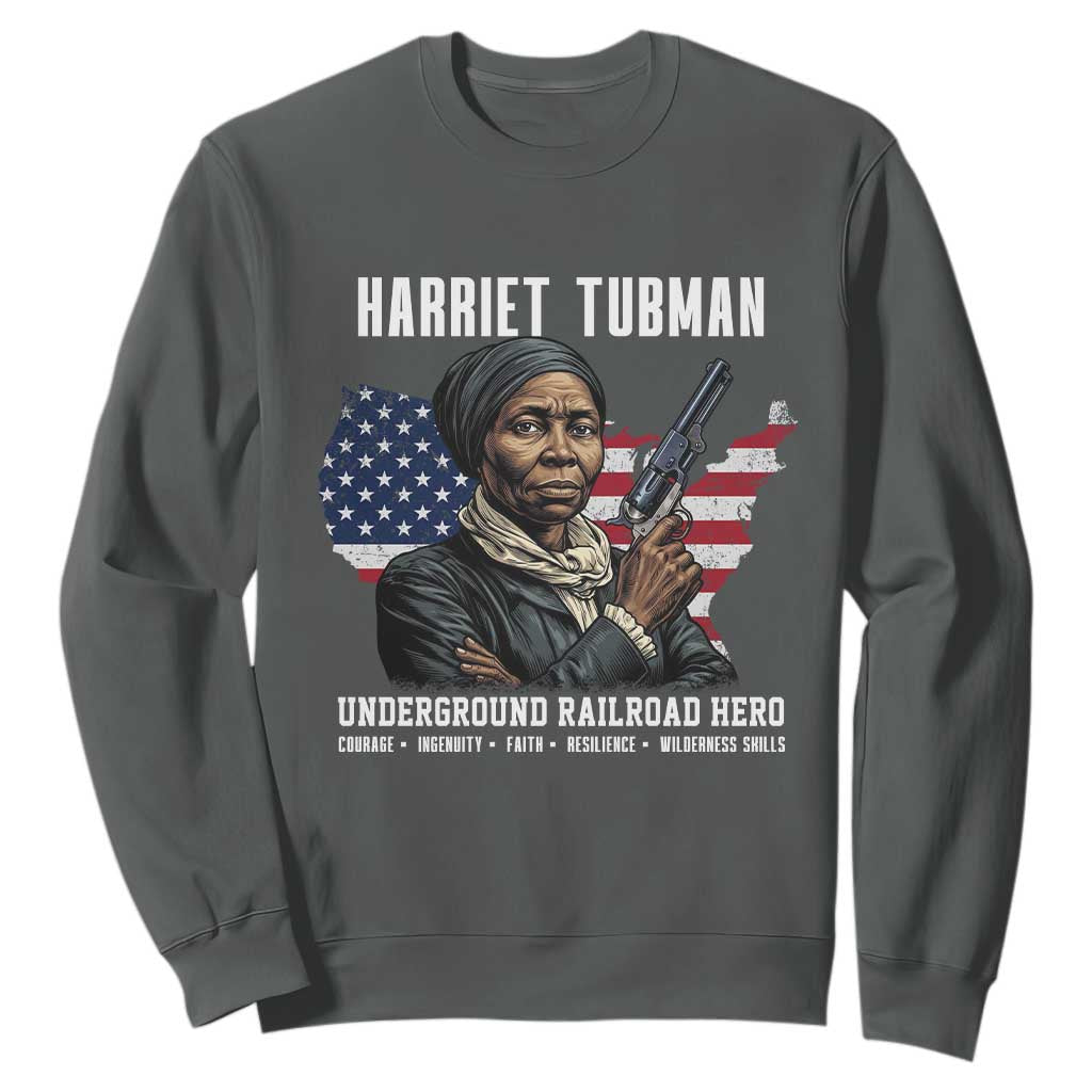 Harriet Tubman Patriotic Sweatshirt Female Empowerment History Gift