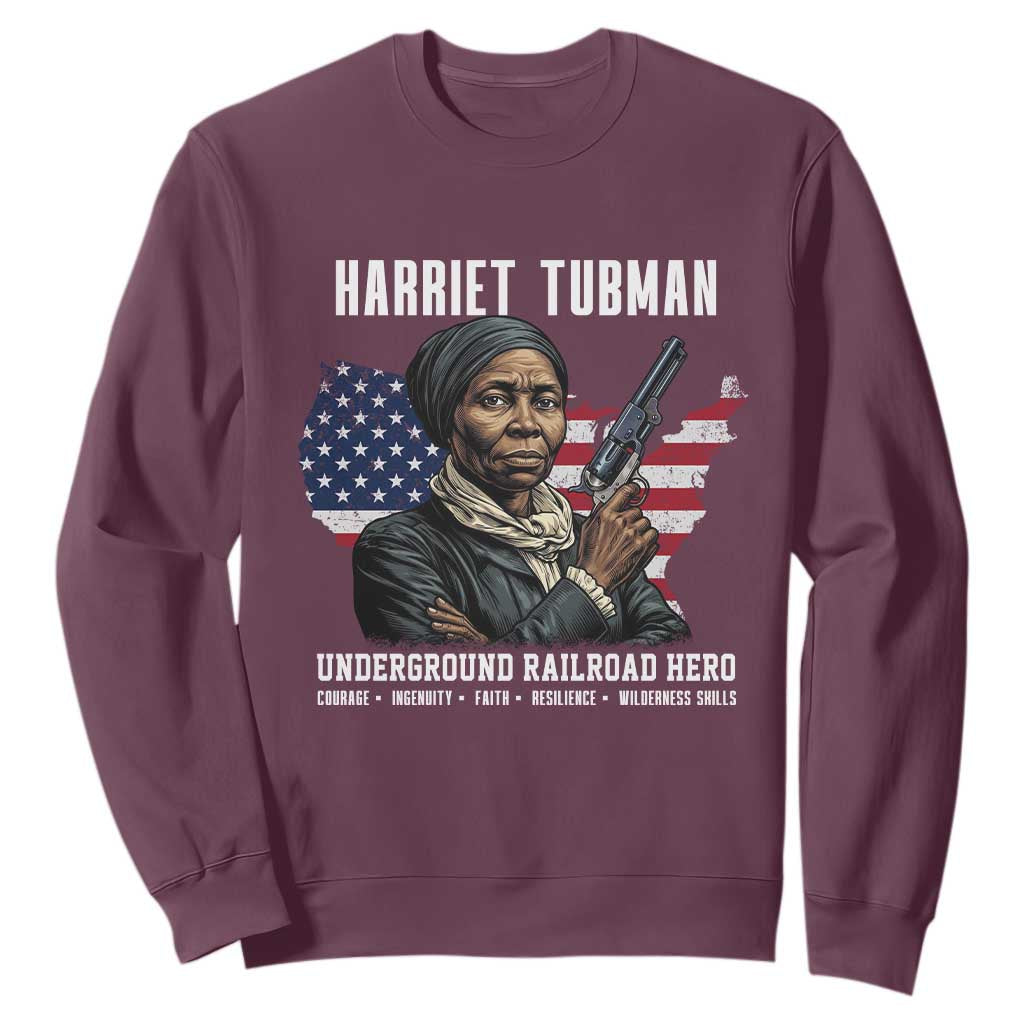 Harriet Tubman Patriotic Sweatshirt Female Empowerment History Gift
